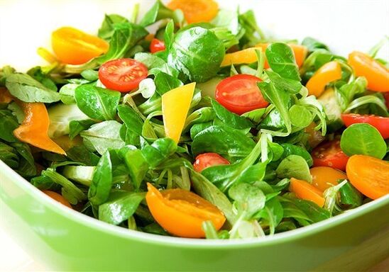 schlank Geméis Salat