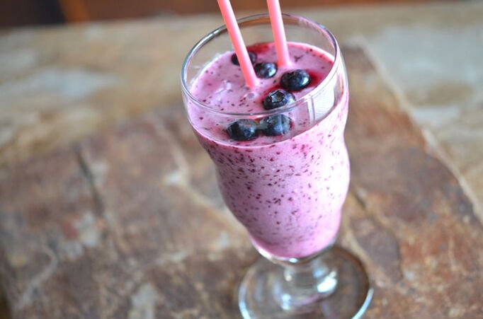Pear a Blueberry Smoothie - Uebst a Berry Slimming Cocktail